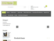 Tablet Screenshot of juragankorma.com